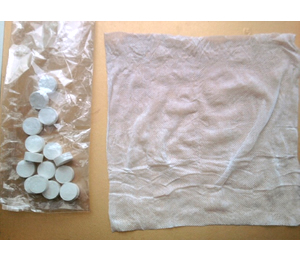 Compressed Towel for Aviation